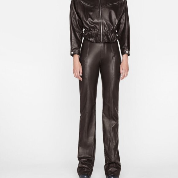 Frame Seamed Leather Pant - Picture 6 of 6